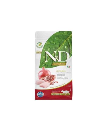 N & D Nd Prime Grain-Free Chicken Pomegranate Sterilized Cat Food 1.5 Kg