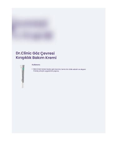Dr. Clinic Eye Contour Wrinkle Care Cream 15 ml - Buy Online on GoSupps.com
