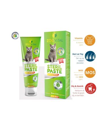 Zoovital Hairball Malt Paste Hairball Prevention 100gr + Sterile Paste Vitamin 100gr For Neutered Cats - Buy Online on GoSupps.com