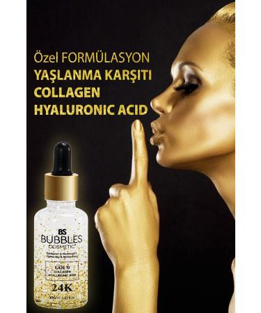 bs bubbles cosmetic 24k gold particle anti-wrinkle collagen serum 30 ml - Buy Online on GoSupps.com