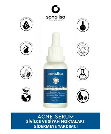 SONOLISA Acne Serum Anti-Acne and Blackhead Acne Serum Skin Serum 30 ml - Buy Online on GoSupps.com
