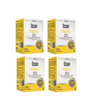 Ocean Orzax Vitamin D3 400 Iu Spray 20ml 4 Pieces Skt:11/22