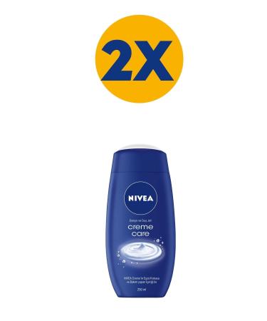 NIVEA Creme Care Bath and Shower Gel 250 ml x2