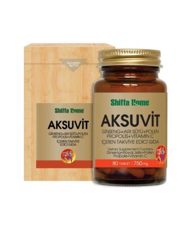 Shiffa Home Aksuvit Ginseng 80 Tablets 3 Pieces