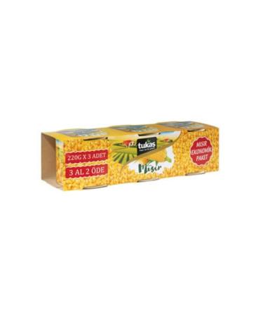 Tuka Corn 220 gr x 3 -8 Pieces Box