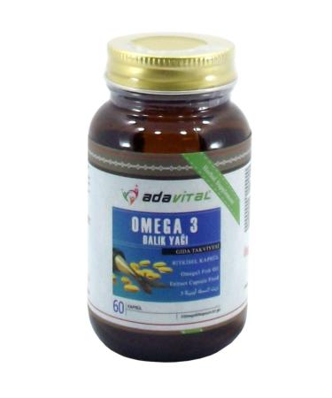 Nurs Lokman Hekim Nurs Adavital Omega 3 Fish Oil 60 Capsules