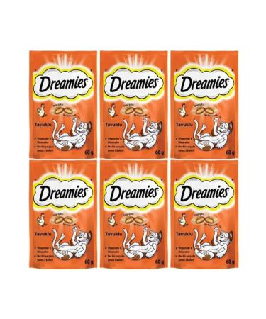 Dreamies Cat Reward Food Chicken 60 gr 6 Pieces