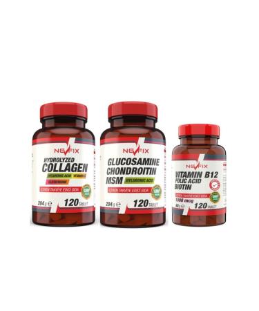 Nevfix Collagen 1000 Mg B12 1000 Mcg Glucosamine 1500 Mg 3 Products 1 of 1