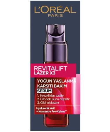 L'Oreal Paris L'or al Paris Revitalift Laser X3 Intensive Anti-Aging Care Serum 30 ml - Buy Online on GoSupps.com