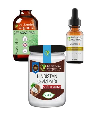 Le'Sandre Organics Coconut Oil & Tea Tree Oil & Vitamin E