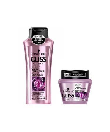 Gliss Schwarzkopf Serum Deep Repair Shampoo 360 ml + Serum Deep Repair Mask 300 ml