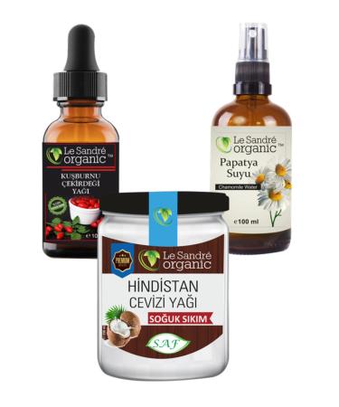 Le'Sandre Organics Coconut Oil Rosehip Seed Oil & Chamomile Water