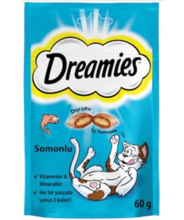 Dreamies Cat Reward Food Salmon 60 gr 12 Pieces - Buy Online on GoSupps.com