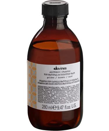 Davines Alchemic Shampoo Golden Shampoo for Golden Honey Blonde Tones 280ml 67228 8004608259053.