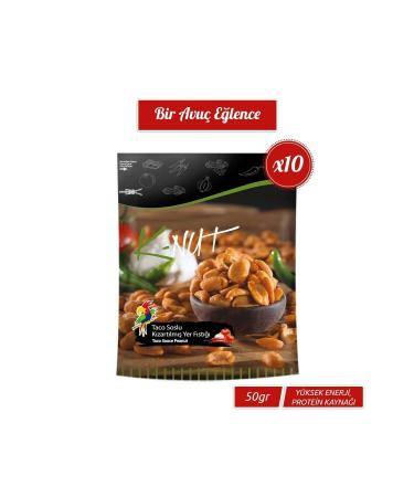 Parrot Nuts K-nut Fried Peanuts with Taco Sauce 10 X 50 grams