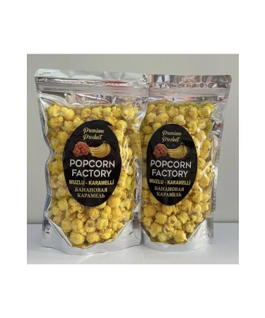 popcorn factory Banana Caramel Popcorn 2 Packs / Banana Caramel Popcorn - Buy Online on GoSupps.com
