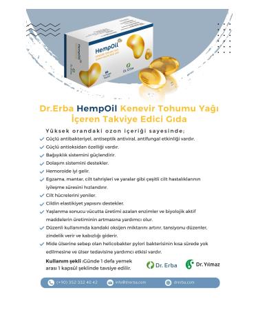 Dr. Erba Hemp Oil Capsule Ozonated
