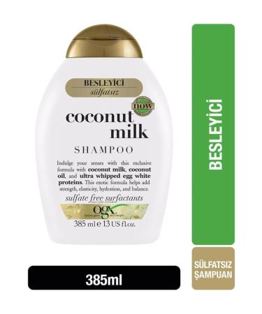OGX Chemically Treated Colored and Brittle Hair Restoring Coconut Milk Shampoo 385.ml - Buy Online on GoSupps.com