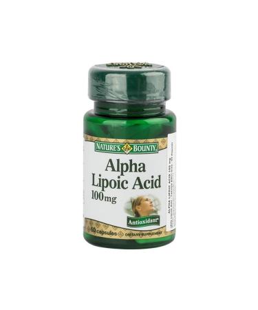 Natures Bounty Alpha Lipoic Acid 100 Mg Food Supplement 60 Capsules