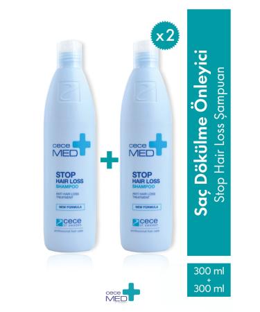 CECEMED Anti Hair Loss Shampoo Stop Hair Loss Shampoo 300 Ml 2 Pieces 59075065340062