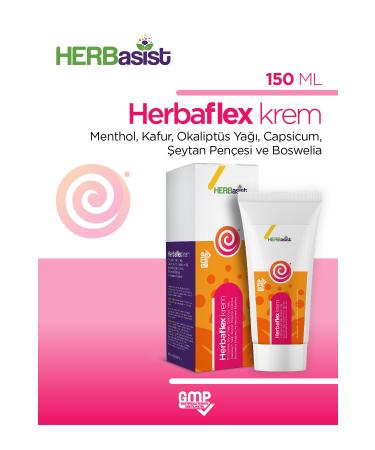 HERBasist Herbaflex Cream (VITAMIN E MINT EUCALYPTUS AND CAPSICUM OIL DEVIL'S Claw EXTRACT) - Buy Online on GoSupps.com