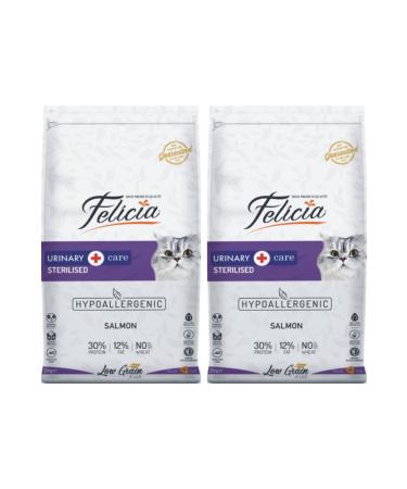 Felicia Sterilized Salmon Low Grain Hypoallergenic Cat Food 2 Kg. X 2 Pieces