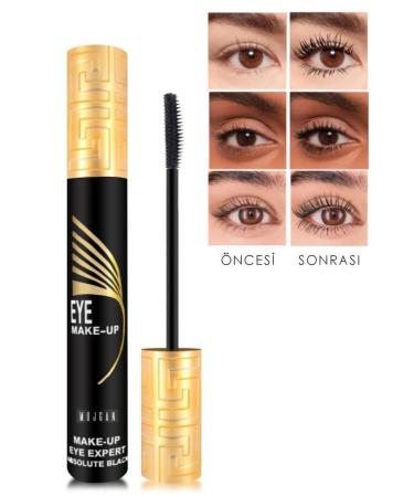 MUJGAN Aifeiya Lash Expansion 24 Hours Long Lasting Black Mascara Gold Cap - Buy Online on GoSupps.com
