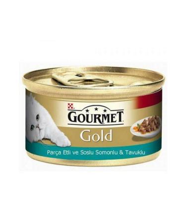 Gourmet 6 Pieces Salmon Chicken Piece Meat Sauce-85 Gr