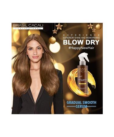 Brasil Cacau Gradual Smooth Straightening Hair Serum 215 Ml - Buy Online on GoSupps.com