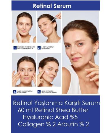 Natural Pharmacy Retinol Anti-Aging Serum 60 ml Retinol Shea Butter Hyaluronic Acid 5% Collagen 2% Arbutin 2% - Buy Online on GoSupps.com