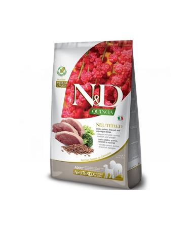N & D Quinoa Duck and Broccoli Medium and Large Breed Adult Sterilized Dog Food 2.5 Kg