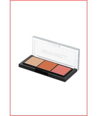 New Well Porcelain Make Up 3-Piece Eyeshadow Palette No01