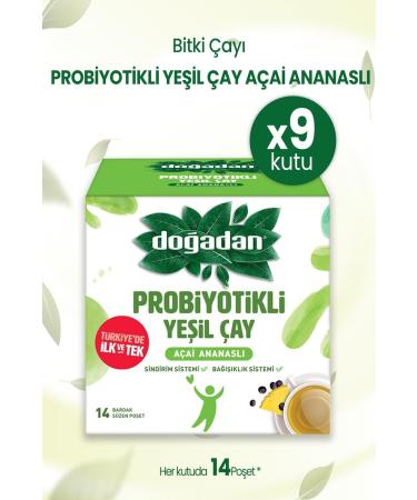 Do adan Probiotic Green Tea A a Pineapple 14 x 9 Pieces