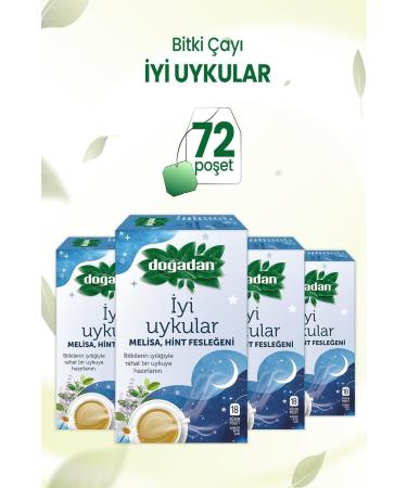 Nature's Good Sleep Tea Melissa and Indian Basil 18'li X 4 pcs