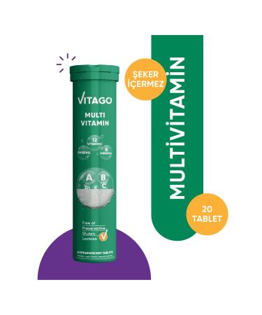 Vitago Vitamin Promultivit 20 Pack Effervescent Tablets