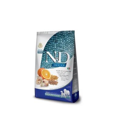 N & D Nd Ocean Medium Maxi Adult Dog 2.5kg Low Grain Cod Wheat Oat Orange Dog Food