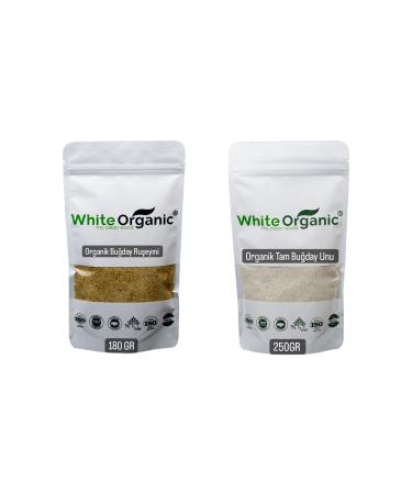 White Organic Organic Wheat Germ Organic Whole Wheat Flour Supplementary Food +8 Months 2-Piece Set Halal Certificate