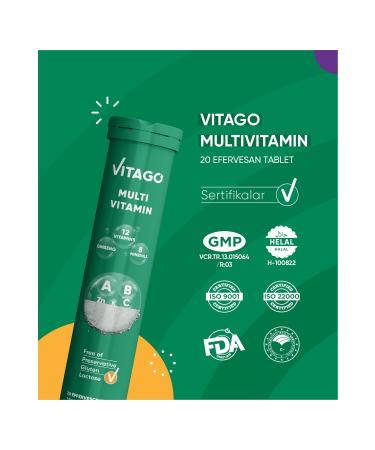 Vitago Vitamin Promultivit 20 Pack Effervescent Tablets - Buy Online on GoSupps.com