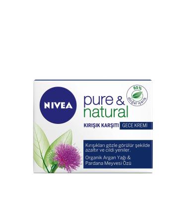 NIVEA Anti-Aging Night Cream - Pure Natural Anti Age 50 ml 4005808582457