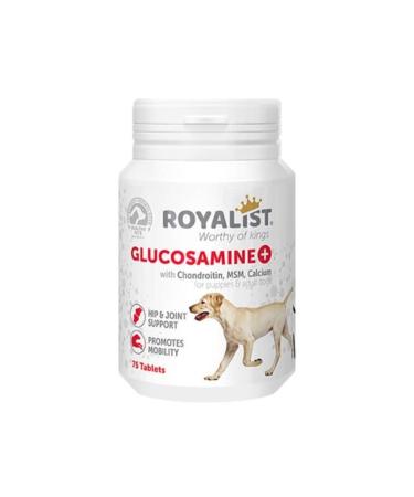 Royalist Glucosamine Hip and Joint Health Support Tablets for Dogs 75 Pieces