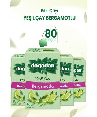 Do adan Green Tea Bergamot Flavored 20's X 4 Pieces