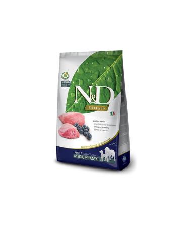 N & D Nd Prime Grain Free 2.5kg Medium Maxi Adult Dog Lamb Meat and Blueberry Dog Food