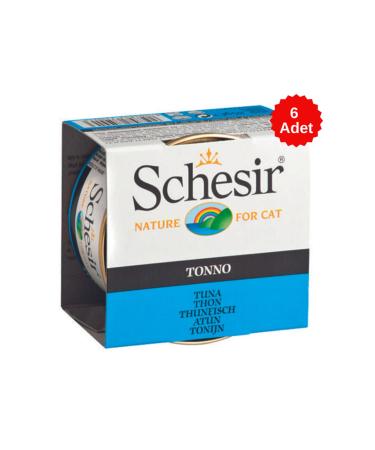 Schesir Cat Jelly Tuna Cat Canned Food 85 Gr 6 Pieces