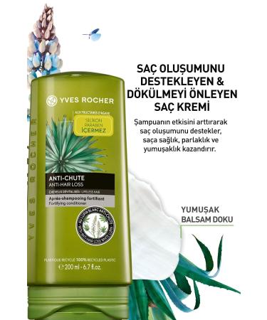 Yves Rocher Hair Growth Supporting and Hair Loss Preventing Conditioner - 200 Ml - Buy Online on GoSupps.com