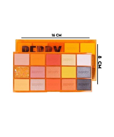 IMAN OF NOBLE 15-Piece Berry Cola Colored Orange Packaging Pearlescent and Matte Eyeshadow Palette - Buy Online on GoSupps.com