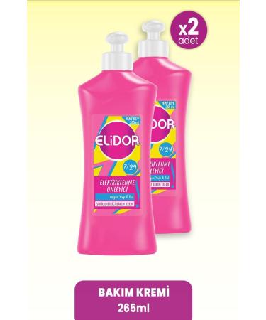 Elidor Care Cream Anti-Friction Argan Oil & Honey 265 Ml X 2 Pieces