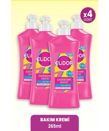 Elidor Care Cream Anti-Friction Argan Oil & Honey 265 Ml X 4 Pieces