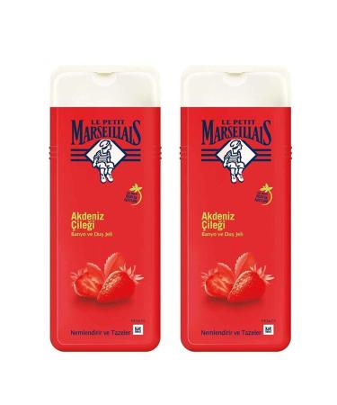 Le Petit Marseillais Shower Gel Mediterranean Strawberry 400 ml x 2 Pieces