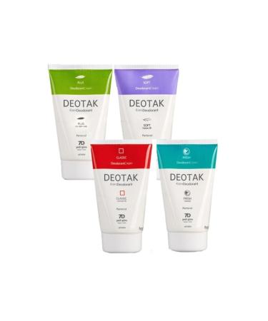 Deotak Unisex Cream Deodorant Set of 4