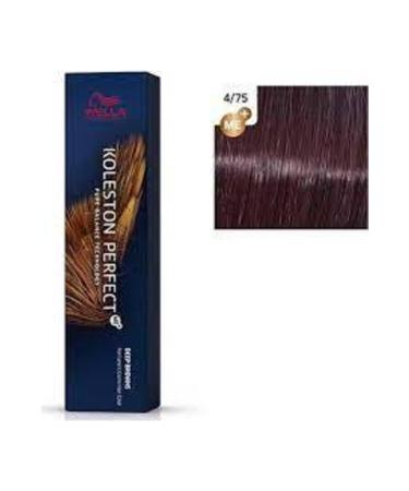 Wella Koleston Perfect Me 4.75 Medium Brown Mahogani Hair Dye 60 _ml
